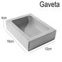 Imagem de Caixa Gaveta com Visor - 12x16x4cm Dourada 10un - Assk Rizzo