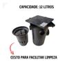Imagem de Caixa Gordura 12 Litros Com Cesto Para Limpeza 240x365x240mm