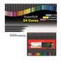 Imagem de Caixa Lapis Colorido 24 Cores Supersoft Faber Castell Kit Ecolapis Cor Estojo Original Profissional