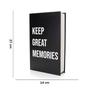 Imagem de Caixa Livro Decorativo "Keep Great Memories" Preto 27x14x5 cm - D'Rossi