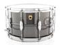 Imagem de Caixa Ludwig Black Beauty LB408 Brass Shell 14x8 Black Nickel (Made in USA) com automático P85AC