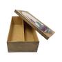 Imagem de Caixa Mini Chandon Tampa de Sapato 1 Div Garrafa e Uvas 25x15x8 Kit 3un Mdf Pintado Adesivado