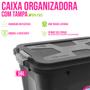 Imagem de Caixa Multiuso Organizadora 56 Lts Tampa Grande Resistente