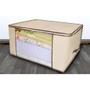 Caixa organizador de roupas flexivel com ziper multiuso para guarda roupa cama edredom e closets saco 45x30x20cm - Yeet Imagem de Caixa organizador de roupas flexivel com ziper multiuso para guarda roupa cama edredom e closets saco 45x30x20cm