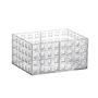 Imagem de Caixa Organizadora Cesto Organizador Empilhável Acrilico 16x11,5x8cm Organizacao Armario Guarda Roupa Closet Banheiro Co