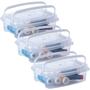 Imagem de Caixa organizadora com alça Gran Box 410ml 3 unidades Plasutil ref. 8408