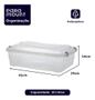 Imagem de Caixa Organizadora Com Travas Pratic Box 10l Transparente