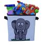 Imagem de Caixa Organizadora De Brinquedos Estampada 28X30X28 Elefante