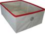 Imagem de Caixa organizadora de Tecido OrganiBox   c/ Ilhós de 28x15x38cm