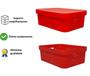 Imagem de Caixa organizadora multiuso 11 litros qualidade resistente com tampa vermelho