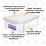 Imagem de Caixa Organizadora Multiuso Com Trava Cristal 13,5L - 12 Unid