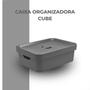 Imagem de Caixa Organizadora Multiuso Cube M 10,5L com Tampa Chumbo 