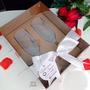 Imagem de Caixa + Par de taças personalizadas-  Amor Eterno