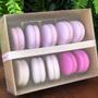 Imagem de Caixa para 10 Macarons com Berço Ref. M10BCB Branco - 1 Unid