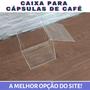 Imagem de Caixa Para Cápsulas De Café Acrílico Transparente Geek 13x13