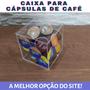 Imagem de Caixa Para Cápsulas De Café Acrílico Transparente Geek 13x13