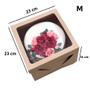 Imagem de Caixa para Doces Bolos e Panetones tipo Practice com Visor - Kraft - 1 unidade - Ideia - Rizzo