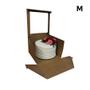 Imagem de Caixa para Doces Bolos e Panetones tipo Practice com Visor - Kraft - 1 unidade - Ideia - Rizzo