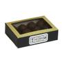 Imagem de Caixa para Doces tipo Practice com Visor Preto e Bege com Visor - "Craque da Rodada" - 12 doces - 10 unidades - Ideia -