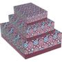 Imagem de Caixa para Presente com Tampa Grande 35X25,5X7,5CM Arabesco Pacote com 12