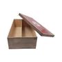Imagem de Caixa para Vinho Tampa de Sapato 1 Div Rubi Wine 35x20x10 Mdf Pintado Adesivado