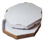 Imagem de Caixa Pizza Oitavada 35 Cm Branca Kit Com 10 Unidades