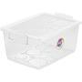 Imagem de Caixa Plástica Multiuso Cristal 4L com Trava 19X26X12CM