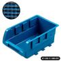 Imagem de Caixa Plástica N3 Azul Porta Componentes Prática Kit Com 10 Peças 3A MARCON
