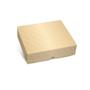 Imagem de Caixa Presente Retangular 30X24X6 Relevo Ouro Cromus
