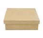 Imagem de Caixa Quadrada Tampa Sapato 12x12x8 Mdf Madeira