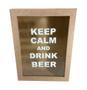 Imagem de Caixa Quadro Porta Rolha Drink Beer G 38X29X11 Em Mdf