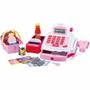 Imagem de Caixa Registradora Brinquedo Infantil Completa com Acessórios DM Toys DMT3815 Rosa