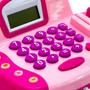 Imagem de Caixa Registradora Para Meninas Rosa com Dinheiro e Calculadora BBR Toys