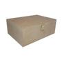 Imagem de Caixa Retangular para Mini Chandon com Dobradiça e Fecho 1 Divisoria 28x16x8 Kit 10un Mdf Madeira