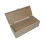 Imagem de Caixa Retangular para Mini Chandon com Dobradiça e Fecho 25x10x9 Kit 5un Mdf Madeira