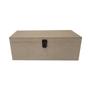 Imagem de Caixa Retangular para Mini Chandon com Dobradiça e Fecho 25x10x9 Kit 5un Mdf Madeira