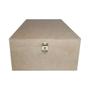 Imagem de Caixa Retangular para Vinho com Dobradiça e Fecho 1 Divisoria 35x20x10 Kit 3un Mdf Madeira