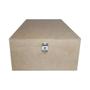 Imagem de Caixa Retangular para Vinho com Dobradiça e Fecho 1 Divisoria 35x20x10 Kit 3un Mdf Madeira