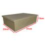 Imagem de Caixa Retangular Tampa Sapato 31x23x17 Madeira Mdf