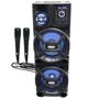 Imagem de Caixa Som Amplificada Bluetooth 1400W Rms Woofer Bivolt Led Usb ACA 1402 Titan Black 2 Microfones