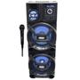 Imagem de Caixa Som Amplificada Bluetooth 1400W Rms Woofer Usb Mp3 Led Bivolt ACA 1402 Titan Black Microfone