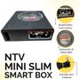 Imagem de Caixa Som Amplificada Smart Box Mini Slim Subwoofer 8 Polegadas 200w Carro Com Chicote