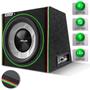 Imagem de Caixa Som Automotivo Amplificada Boss Bass Shutt 900w Subwoofer 12 Pol Grave Forte Pancadão Led