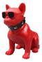 Imagem de Caixa Som Bluetooth Portátil Formato Bulldog Grande Cachorro Cão 2000mAh Com Bateria Incorpada sem Fio