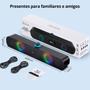 Imagem de Caixa Som Caixinha Pc Computador Notebook Potente Led Bluetooth Bivolt