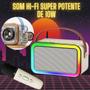 Imagem de Caixa Som Com Microfone Infantil Caixinha Bluetooth Karaoke
