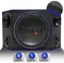 Imagem de Caixa Som Trio Bomber 600W RMS Subwoofer B-One 12 Pol 2 Driver 2 Tweeter Grave Forte Porta Malas LED