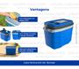 Imagem de Caixa Térmica Azul Cooler Suv 20 Litros Praticidade Termolar