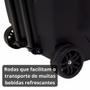 Imagem de Caixa Termica com Rodas e Alca Mor / Cooler Carrinho 42 Litros Preto