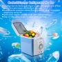 Imagem de Caixa Térmica Combo com 7,5L Cooler Azul Mini Refrigerador Geladeira 12v